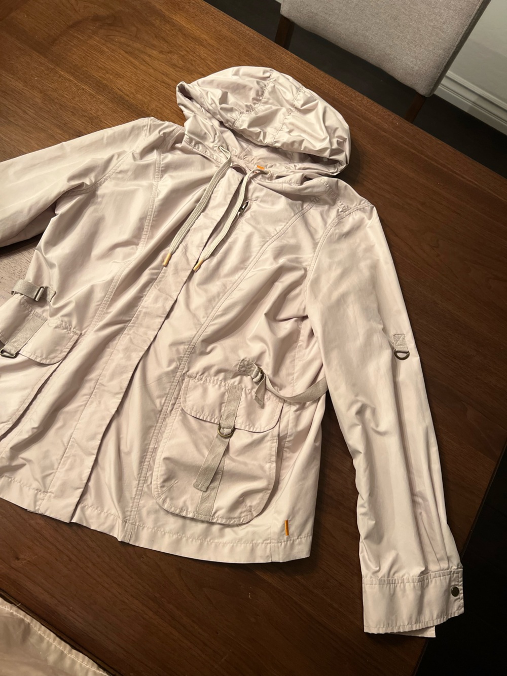 Lucy Light Beige jacket with Utility Pockets